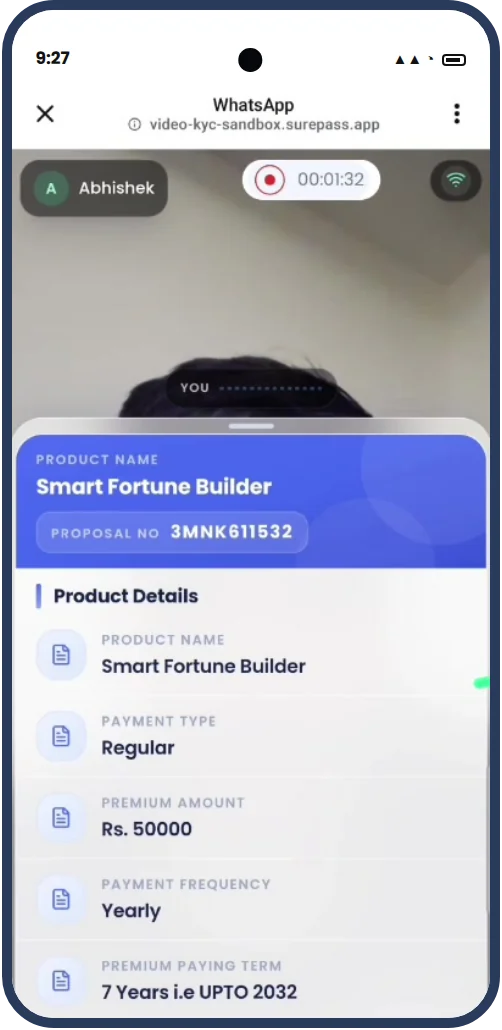 Premium and policy terms confirmed